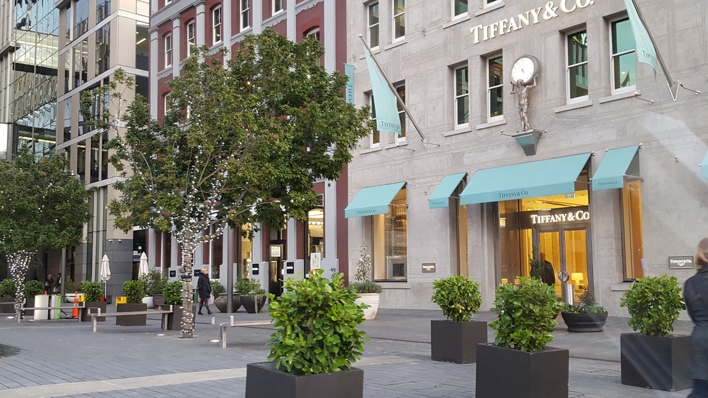 Britomart — престижный шопинг-район Окленда